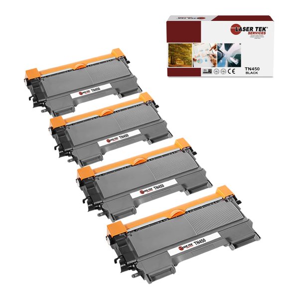 4 Pack Brother TN-450 Compatible Toner Cartridge | Laser Tek Services Fashion