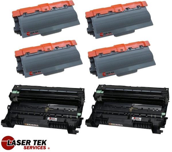 6 Pack Brother TN750 DR720 Compatible Toner and Drum Unit | Laser Tek Services Discount