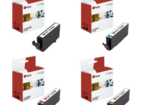 Canon CLI-8 4 Pack Remanufactured Ink Cartridges 1 of each Sale