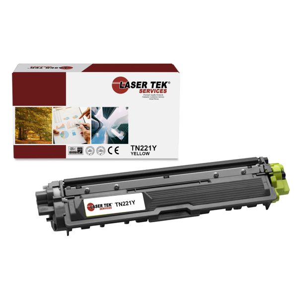 Brother TN-221 TN221Y Yellow Compatible Toner Cartridge | Laser Tek Services Online Hot Sale