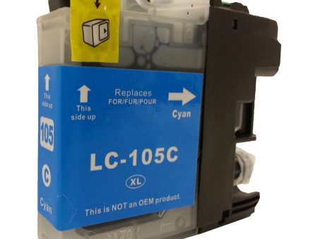 Brother LC-105 Cyan Super HY Compatible Ink Cartridge | Laser Tek Services Online now