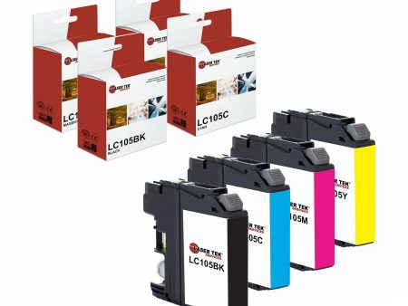 4 Pack Brother LC107 LC105 Super HY Compatible Ink Cartridge | Laser Tek Services Online