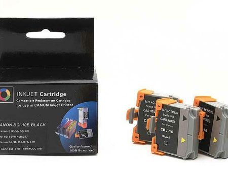 Canon BCI-10B (3-Pak) Black Remanufactured Ink Cartridges For Cheap