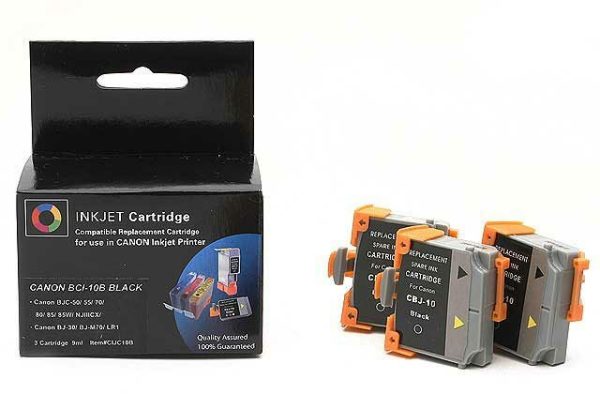 Canon BCI-10B (3-Pak) Black Remanufactured Ink Cartridges For Cheap